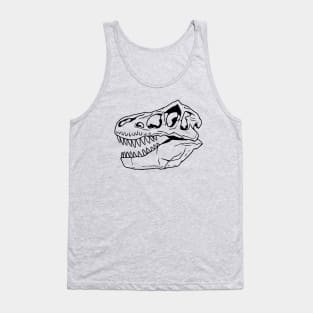 T-Rex Dinosaur Skull Tank Top